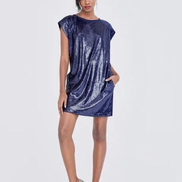 Gabrielle Union Dresses & Skirts - 2/$30 GABRIELLE UNION Mini Dress Size XS Blue Sequin NEW NY&Co